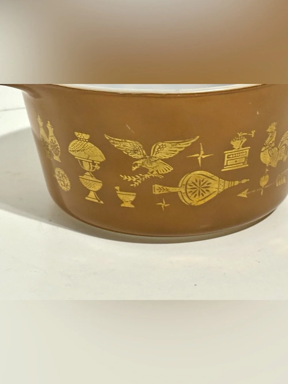 Vintage Pyrex Early American Bake Serve Store Dish #473 1 QT NO LID